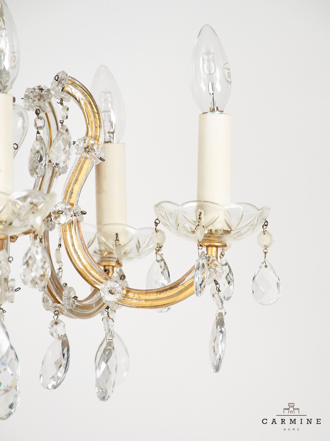 5-flame chandelier "Maria Theresia", 20th century.