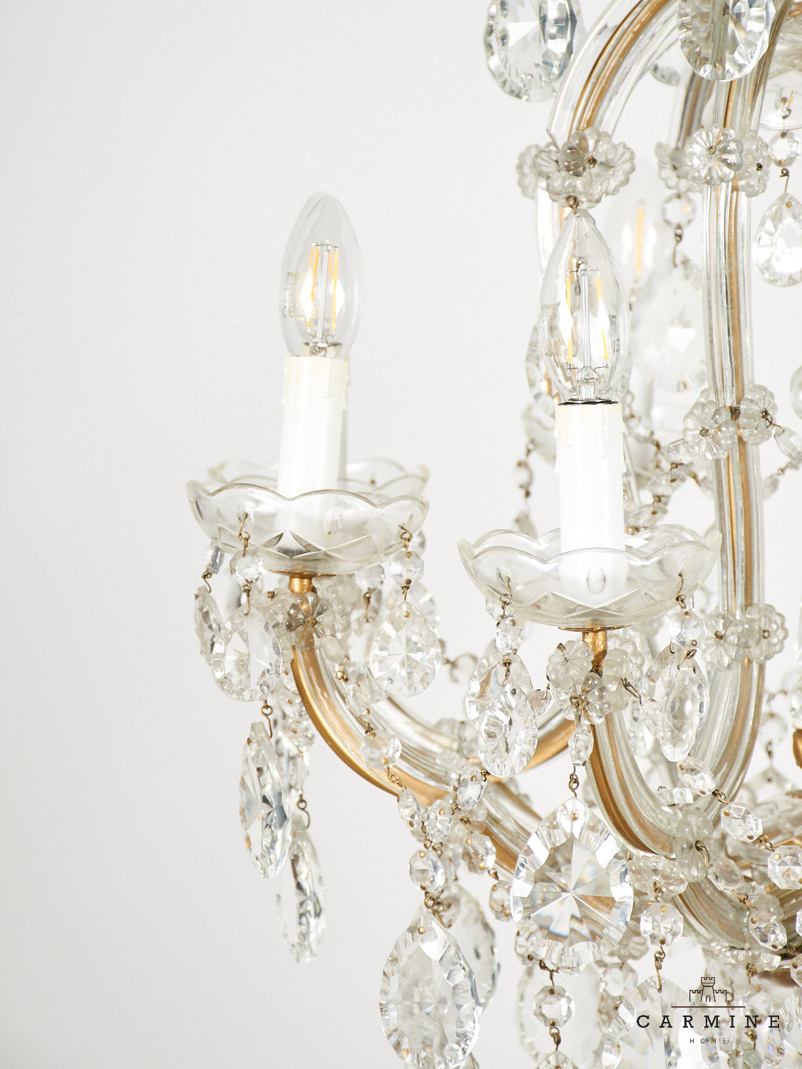8-flame chandelier "Maria Theresia"