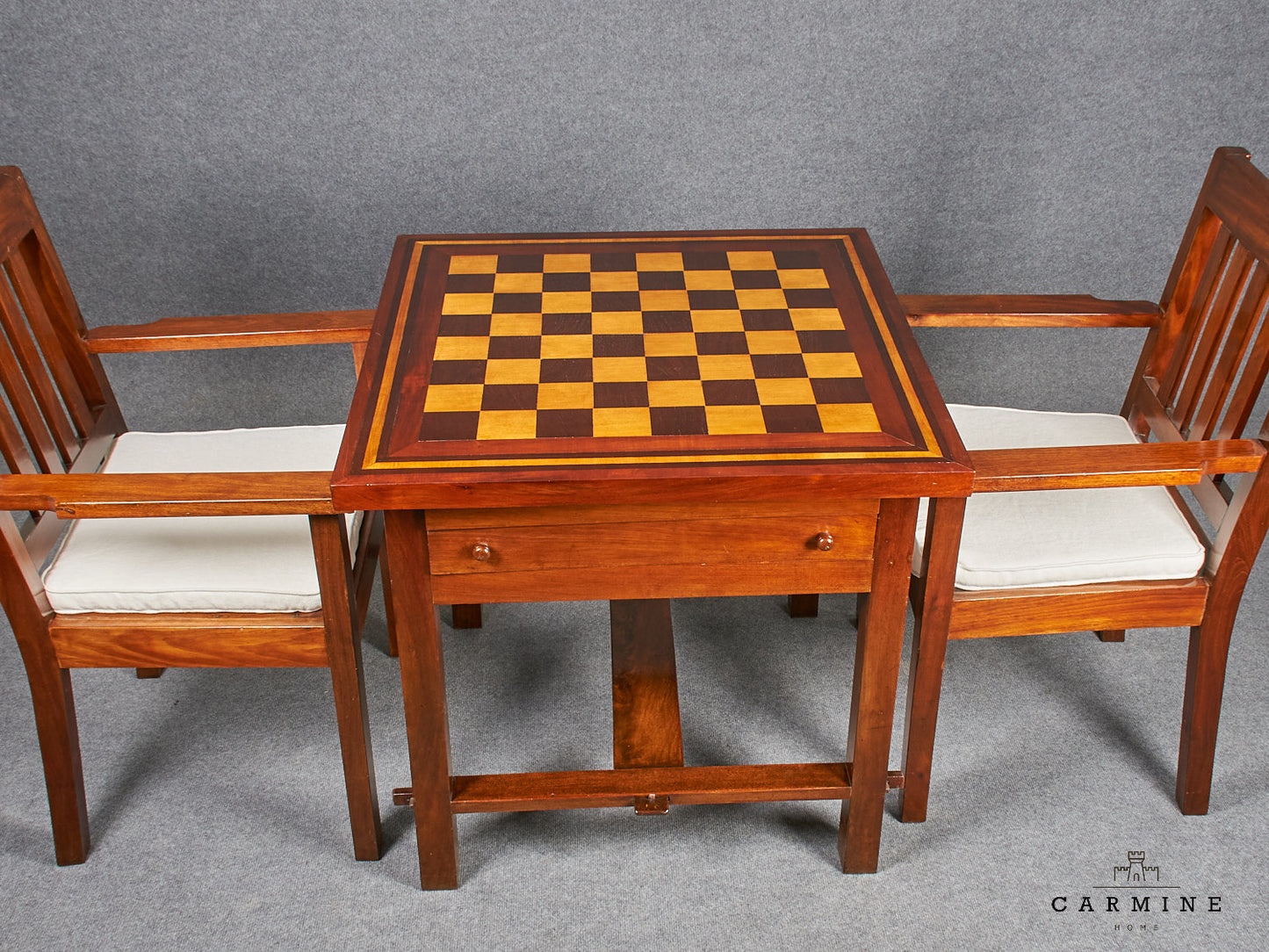 Chess table with 2 chairs