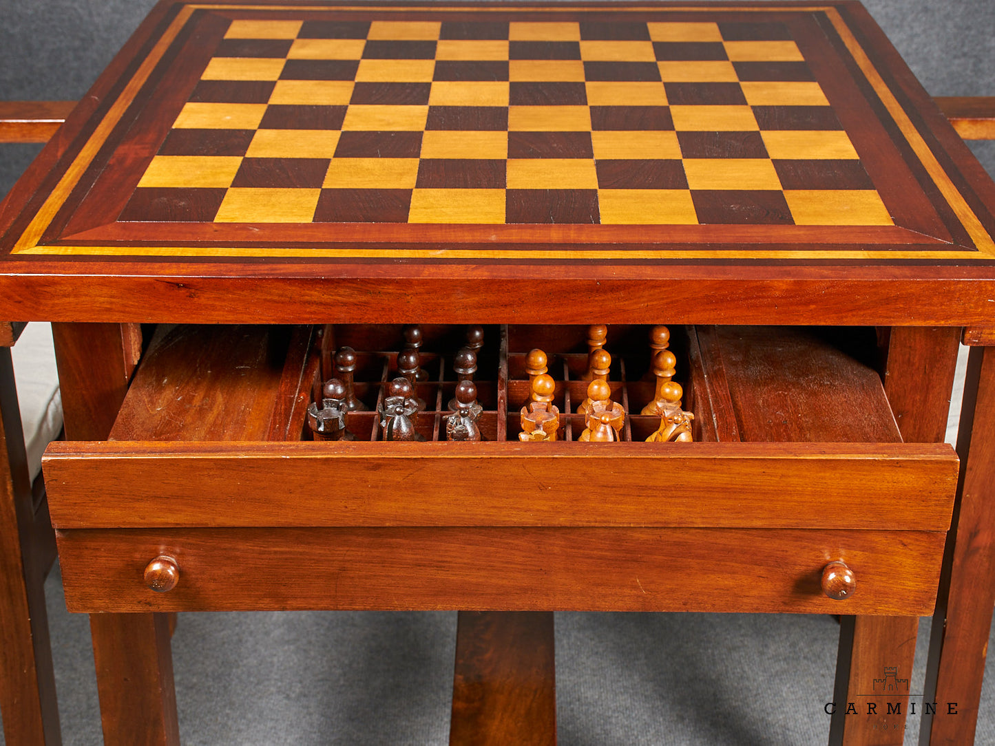 Chess table with 2 chairs