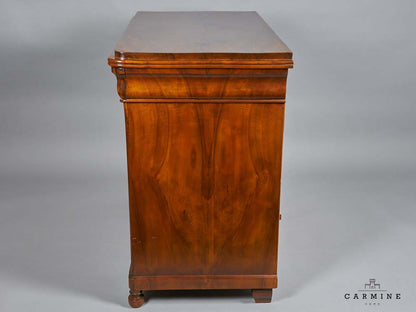 Chest of drawers, Louis Philippe, around 1840 - veneered with walnut burl, probably Swiss