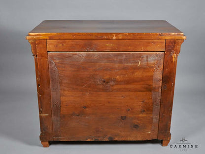 Chest of drawers, Louis Philippe, around 1840 - veneered with walnut burl, probably Swiss
