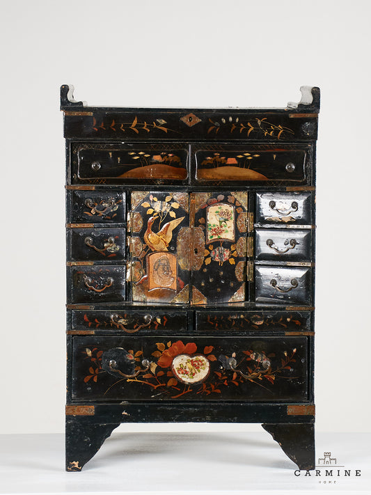 Miniature China cabinet box, late 19th century
