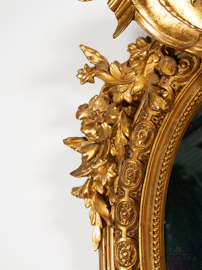 Oval mirror, Napoleon III around 1860