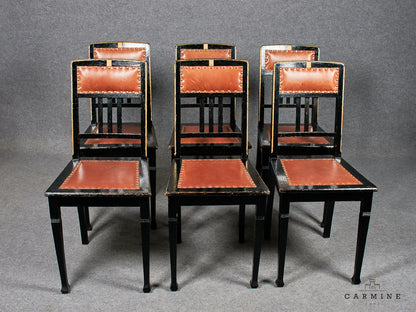 6 chaises, néoclassiques vers 1860
