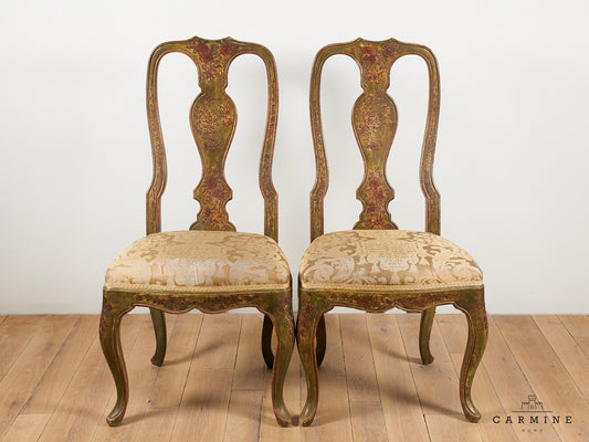 1 pair of Venetian tongue chairs