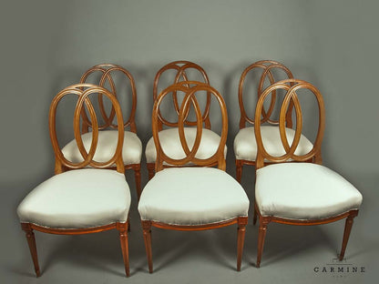 Series of 6 chairs, Louis XVI - probably Bern, around 1780