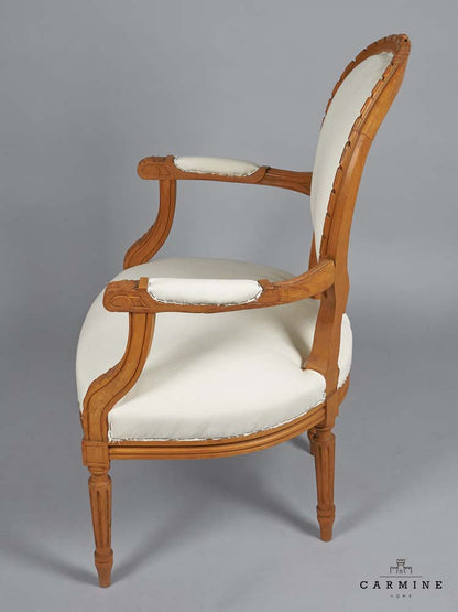 Groupe de sièges, Louis XVI - canapé et deux fauteuils, France, u, 1880