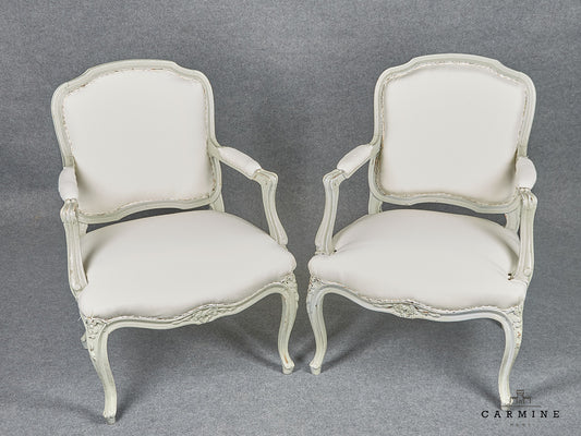 1 paar Fauteuil Louis XV