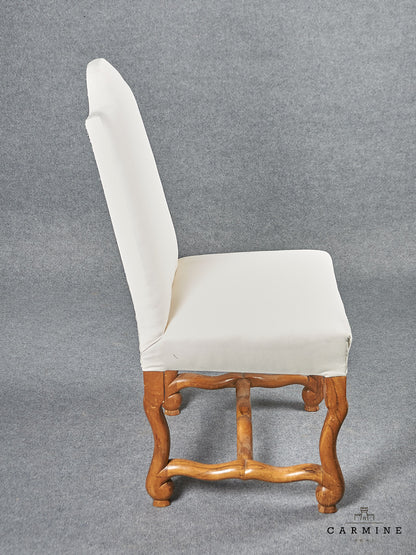 6 chaises en bois, salle à manger, 18ème siècle