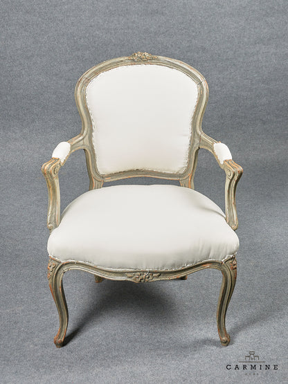1 pair of Louis XV armchairs