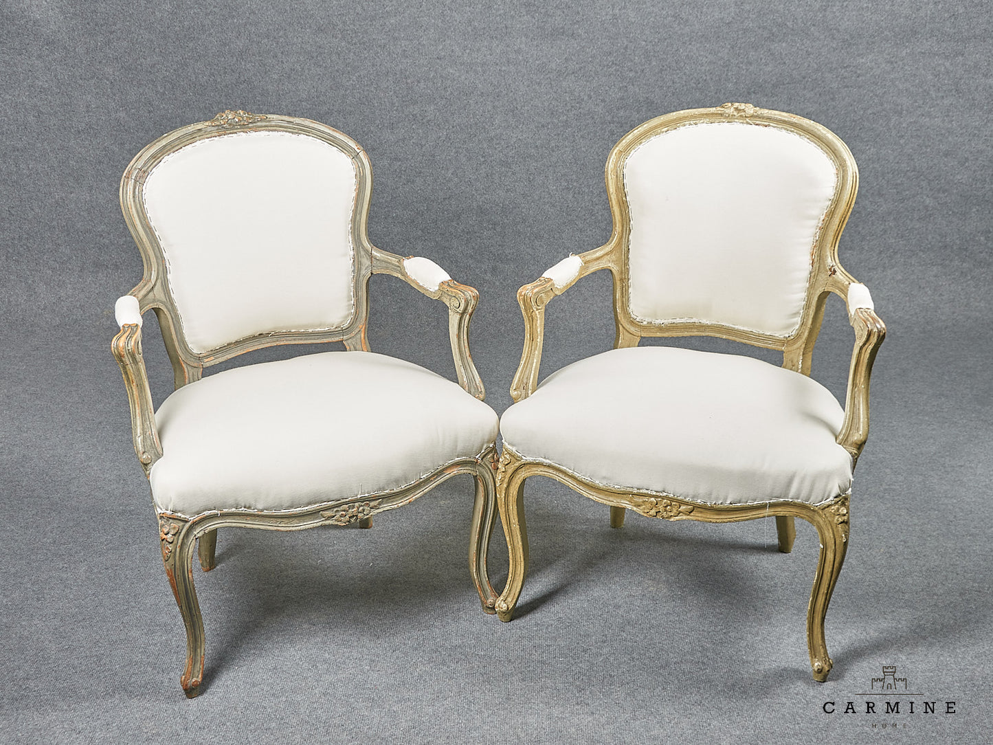 1 paire de fauteuils Louis XV