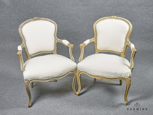 1 Paar Fauteuil Louis XV