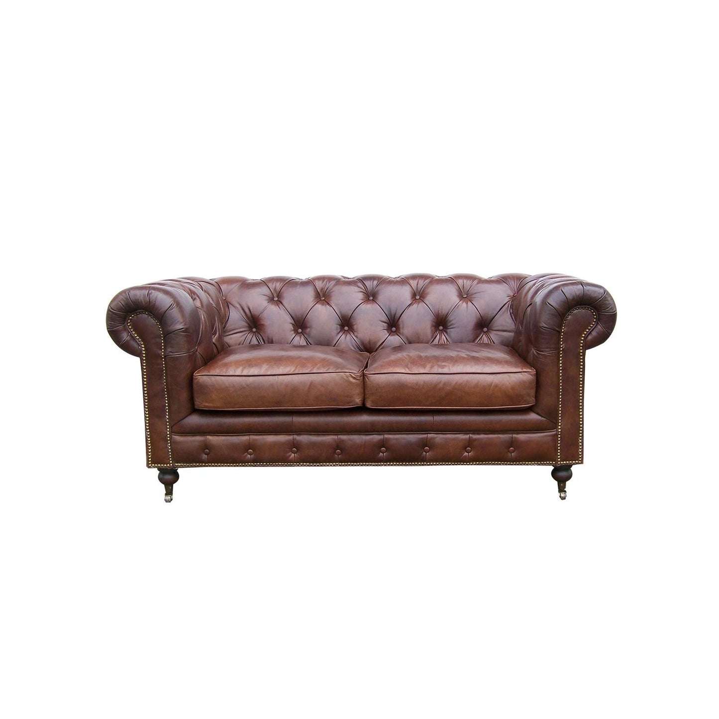 Canapé Chesterfield « Cigarre », 2 places