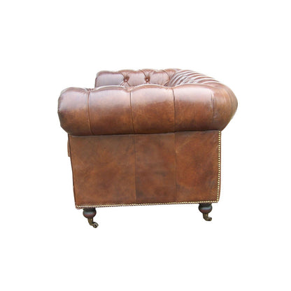 Canapé Chesterfield « Cigarre », 2 places